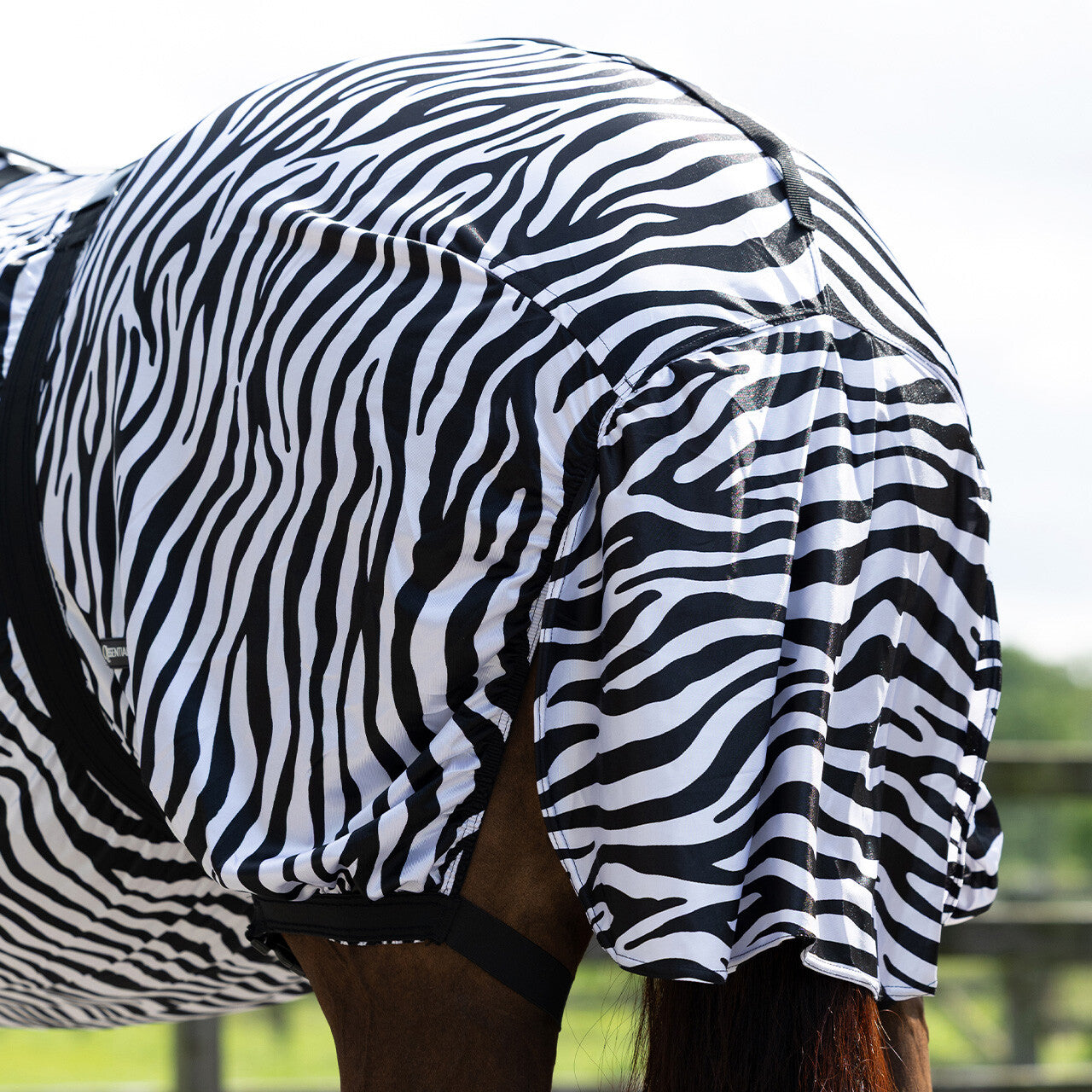 Couverture anti-eczéma spécialement conçue pour les chevaux frisons.