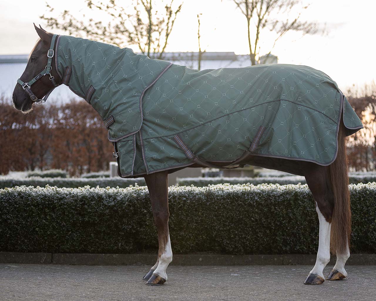 Couverture imperméable 150 grammes avec encolure amovible, couverture d'extérieur à étrier