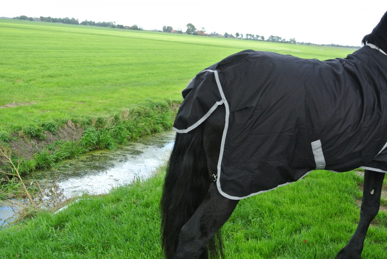 Buitendeken 300 gram, paardendeken speciaal voor bredere paarden