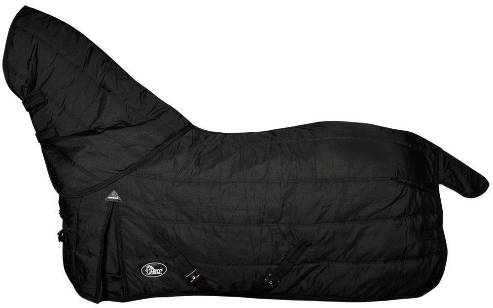 Couverture d'écurie Highliner Combo 300 noire Iris pour chevaux