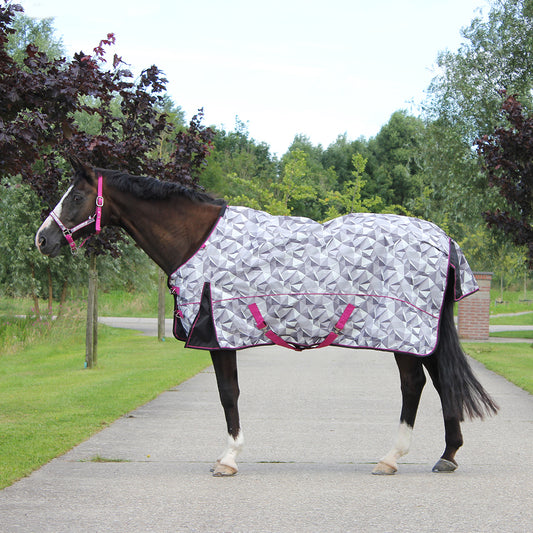 Deken turnout luxe fleece Origami qhp