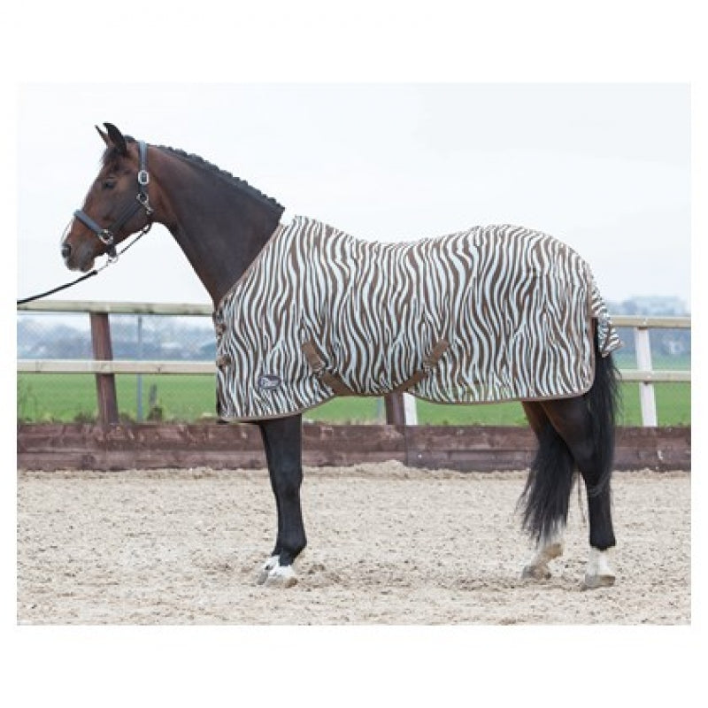 vliegen deken mesh standaard met singels zebra pluma