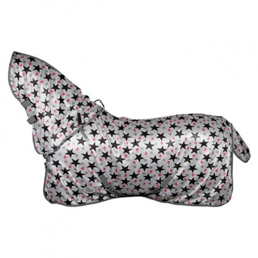 Vliegendeken met afneembare hals en sterrenprint