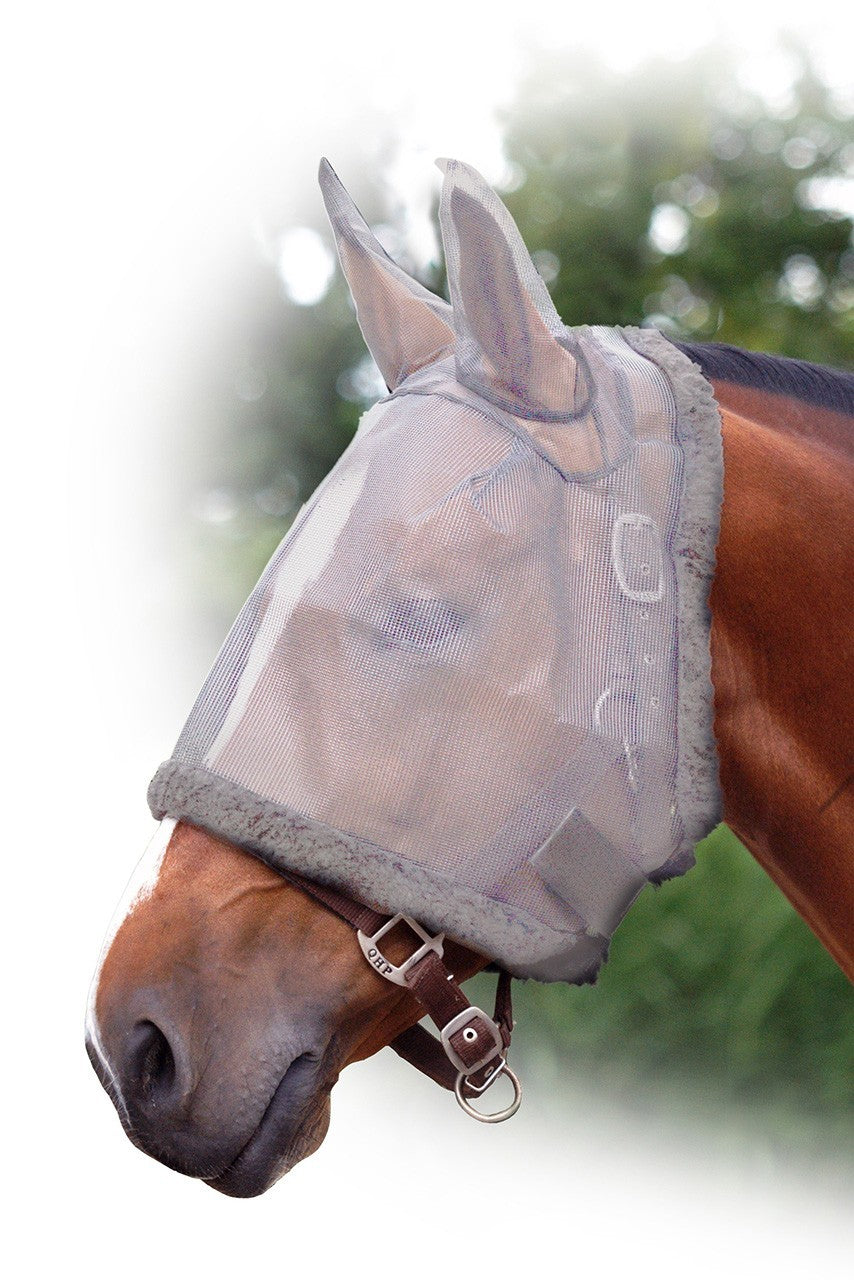 vliegen masker met oren grijs