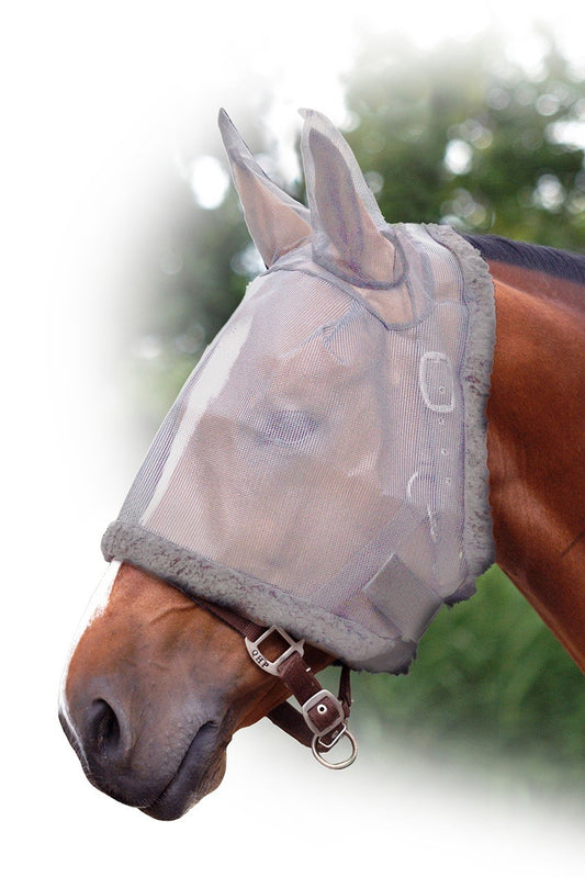 vliegen masker met oren grijs