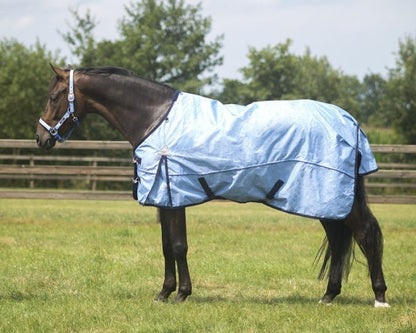 Regendeken luxe 0 gram met fleecevoering Light Denim 