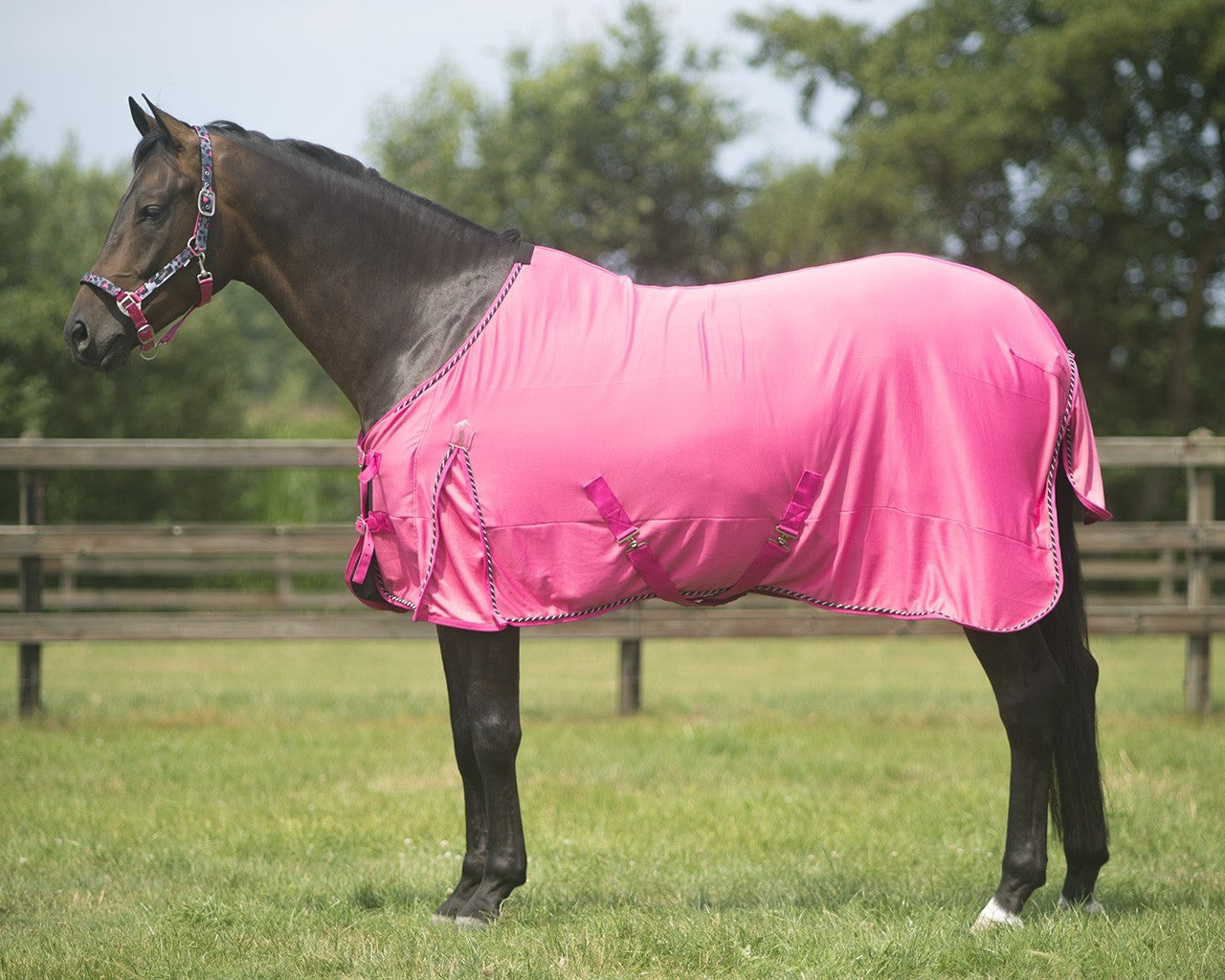 Dunne zomerdeken van coolmesh Fuchsia