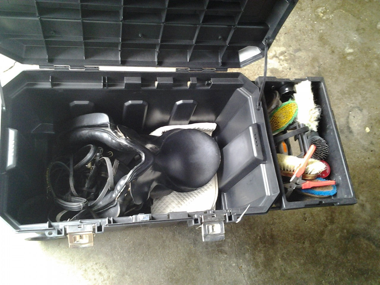 Zadel/tuig wagen op wielen 240L