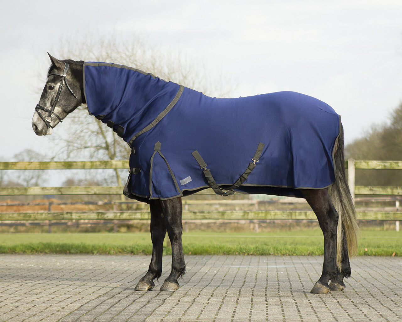 Quick dry cooler met hals Navy