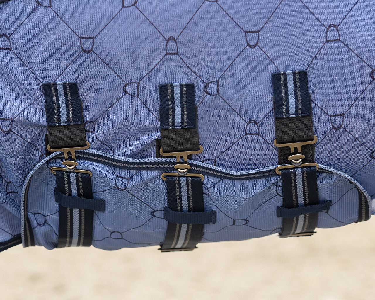 Vliegendeken collection nek+hoed Country blue