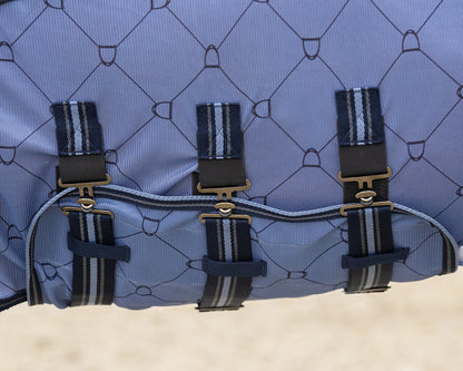 Vliegendeken collection nek+hoed Country blue