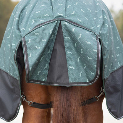 Regendeken 150gram met afneembare hals 1200D emeralda Buitendeken