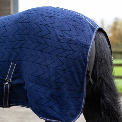 Fleecedeken Embossed met afneembare hals