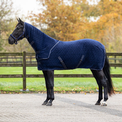 Fleecedeken Embossed met afneembare hals