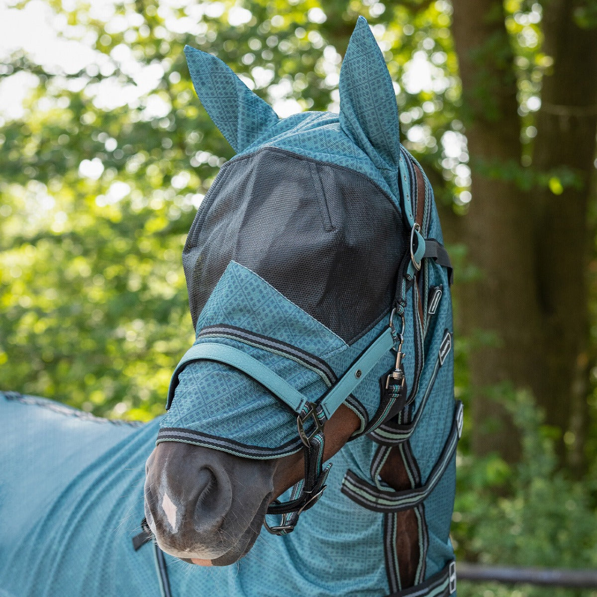 Fleandekken hals en hoed Ocean Breeze