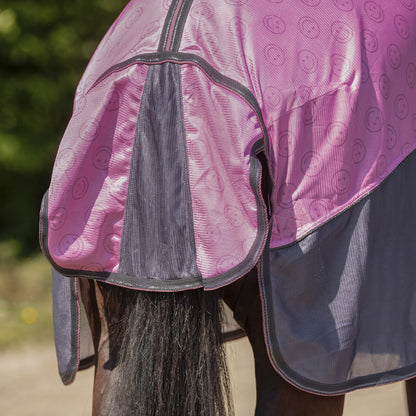 Vliegendeken collection nek+hoed Cheery pink