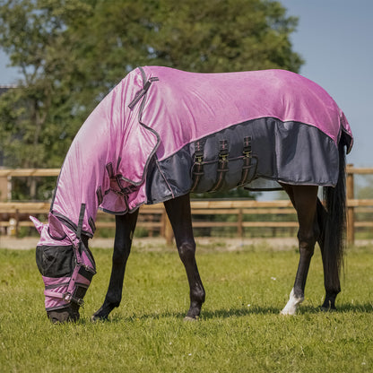 Vliegendeken collection nek+hoed Cheery pink