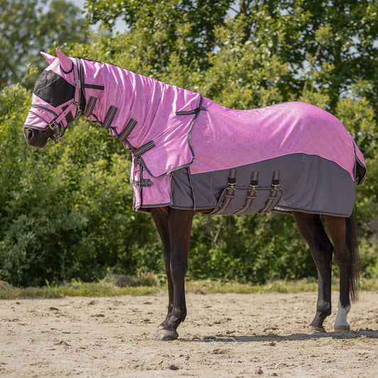 Vliegendeken collection nek+hoed Cheery pink
