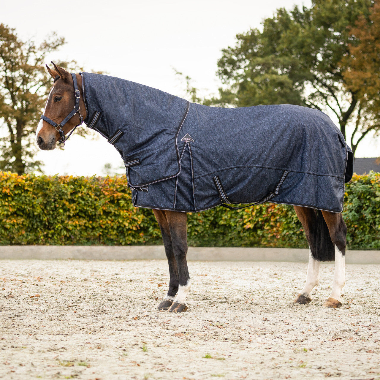 Regendeken 1200D turnout collection 150gr afneembare hals Cloud Dancer