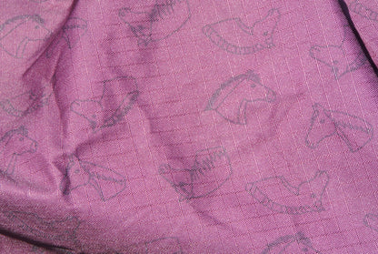 Regendeken luxe 0 gram met fleece voering Zwart/wine red