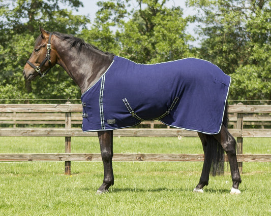 fleecedeken navy/blauw