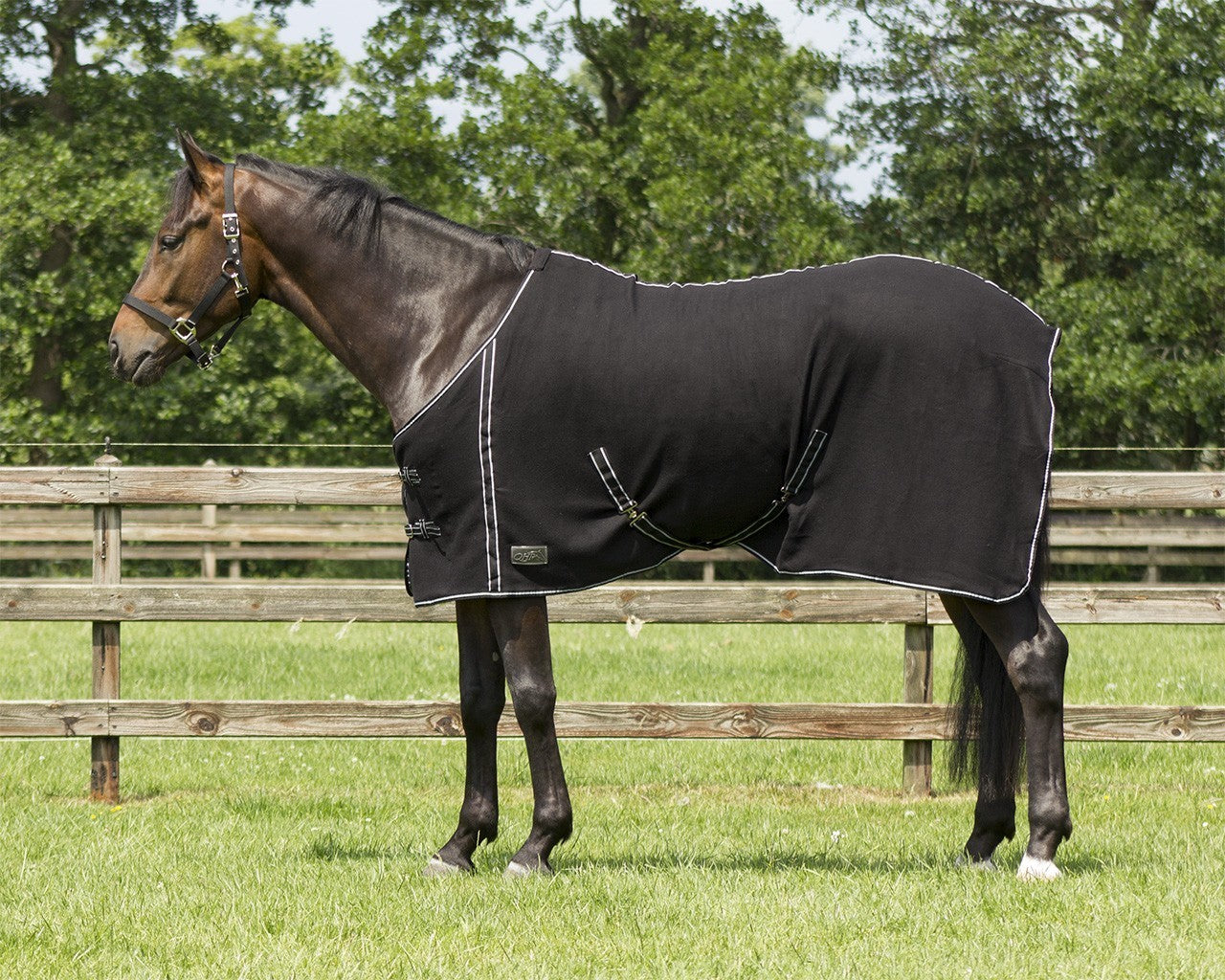 Fleece  paardendeken zwart