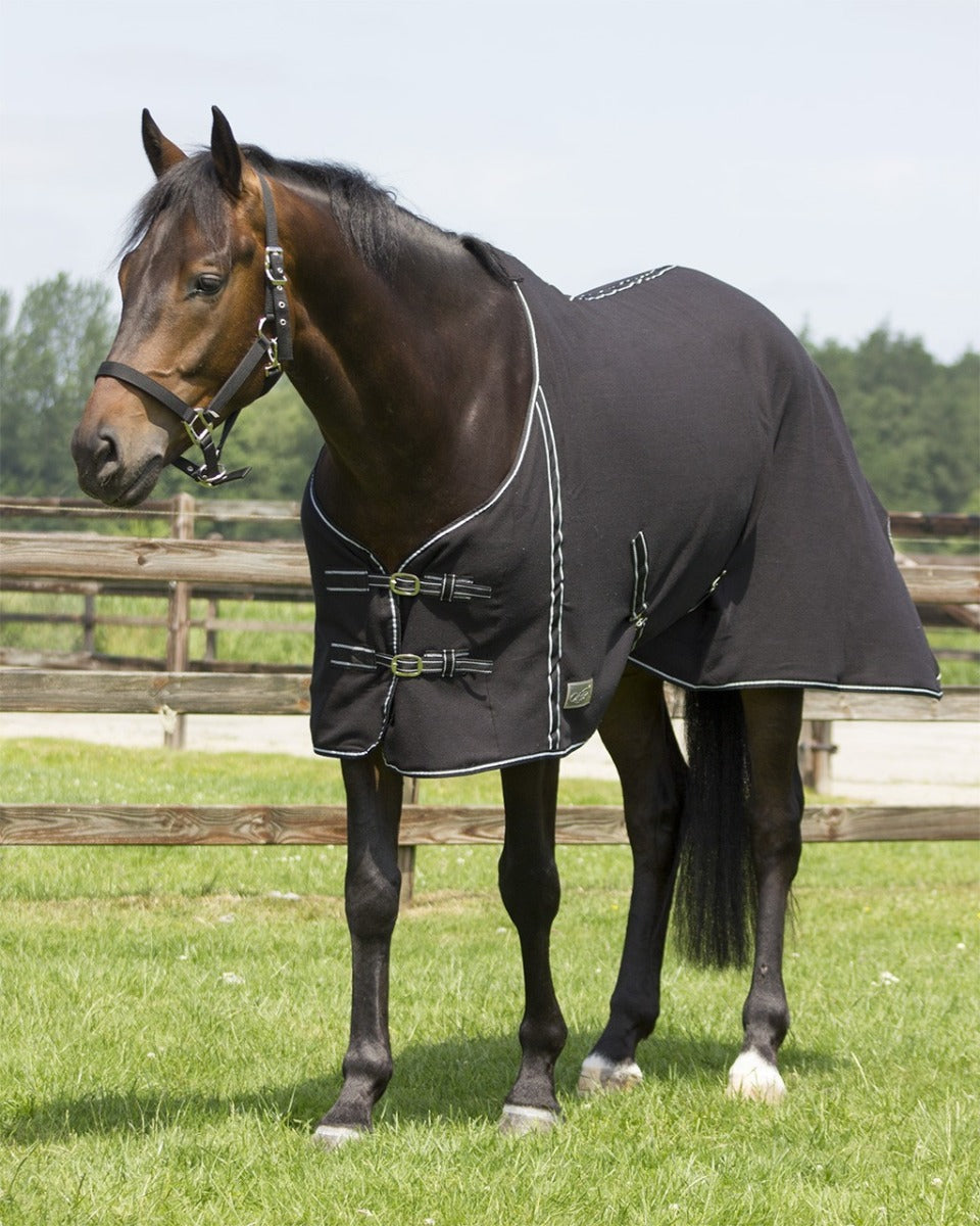 Fleece  paardendeken zwart
