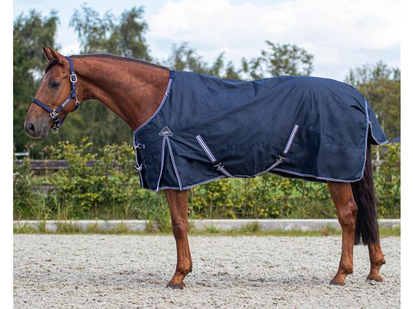 verkoper Armstrong geeuwen Regendeken nodig Deluxe 0 gram blauw/navy paardendeken in de aanbieding. |  Goedkopepaardendekens.nl