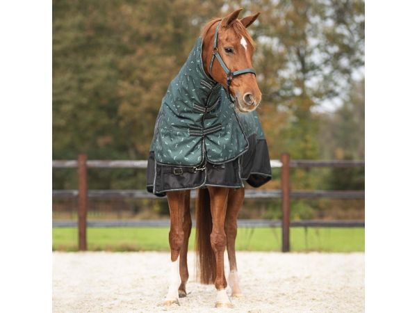 Regendeken 150gram met afneembare hals 1200D emeralda Buitendeken